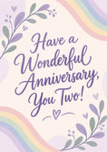 Load image into Gallery viewer, Anniversary - Personalised Card — with punch holes
