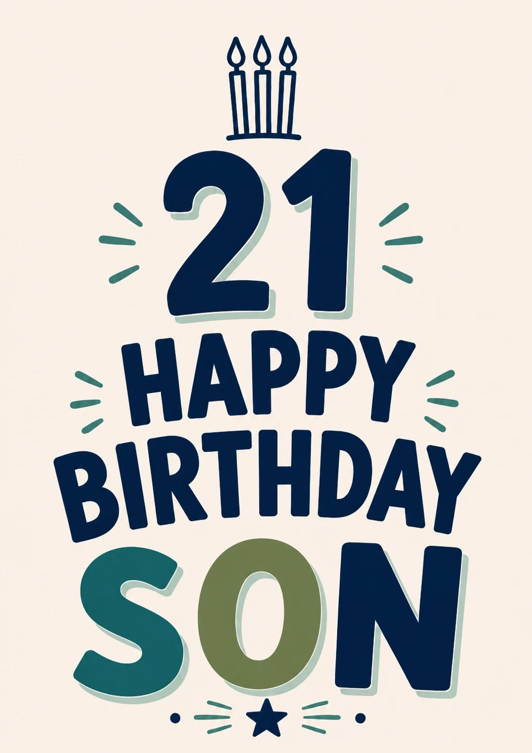 Birthdays - Personalised Card — with punch holes