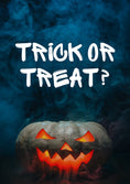 Load image into Gallery viewer, Glowing Jack-O-Lantern Trick or Treat Halloween Card
