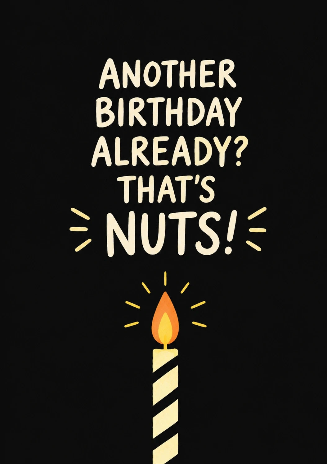 Birthdays - Personalised Card — with punch holes