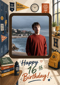 Load image into Gallery viewer, Birthdays - Personalised Card — with punch holes
