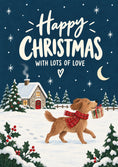 Load image into Gallery viewer, Christmas - Personalised Card — with punch holes
