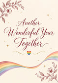 Load image into Gallery viewer, Anniversary - Personalised Card — with punch holes
