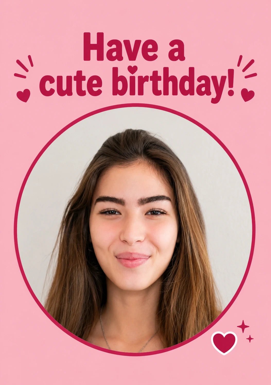 Birthdays - Personalised Card — with punch holes