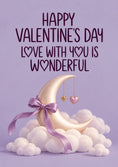 Load image into Gallery viewer, Valentine's day - Personalised Card — with punch holes
