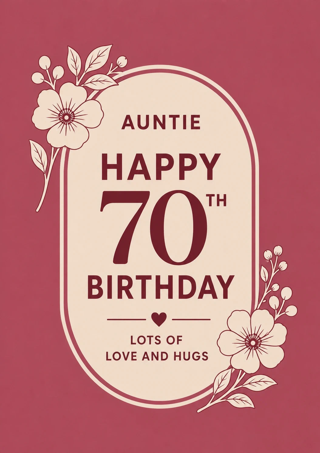 Birthdays - Personalised Card — with punch holes