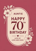 Load image into Gallery viewer, Rose Gold Floral Auntie 70th Birthday Card for Her
