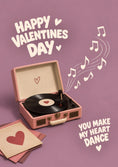Load image into Gallery viewer, Valentine's day - Personalised Card — with punch holes
