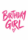 Load image into Gallery viewer, Pink Brush Lettering Birthday Girl Card for Her
