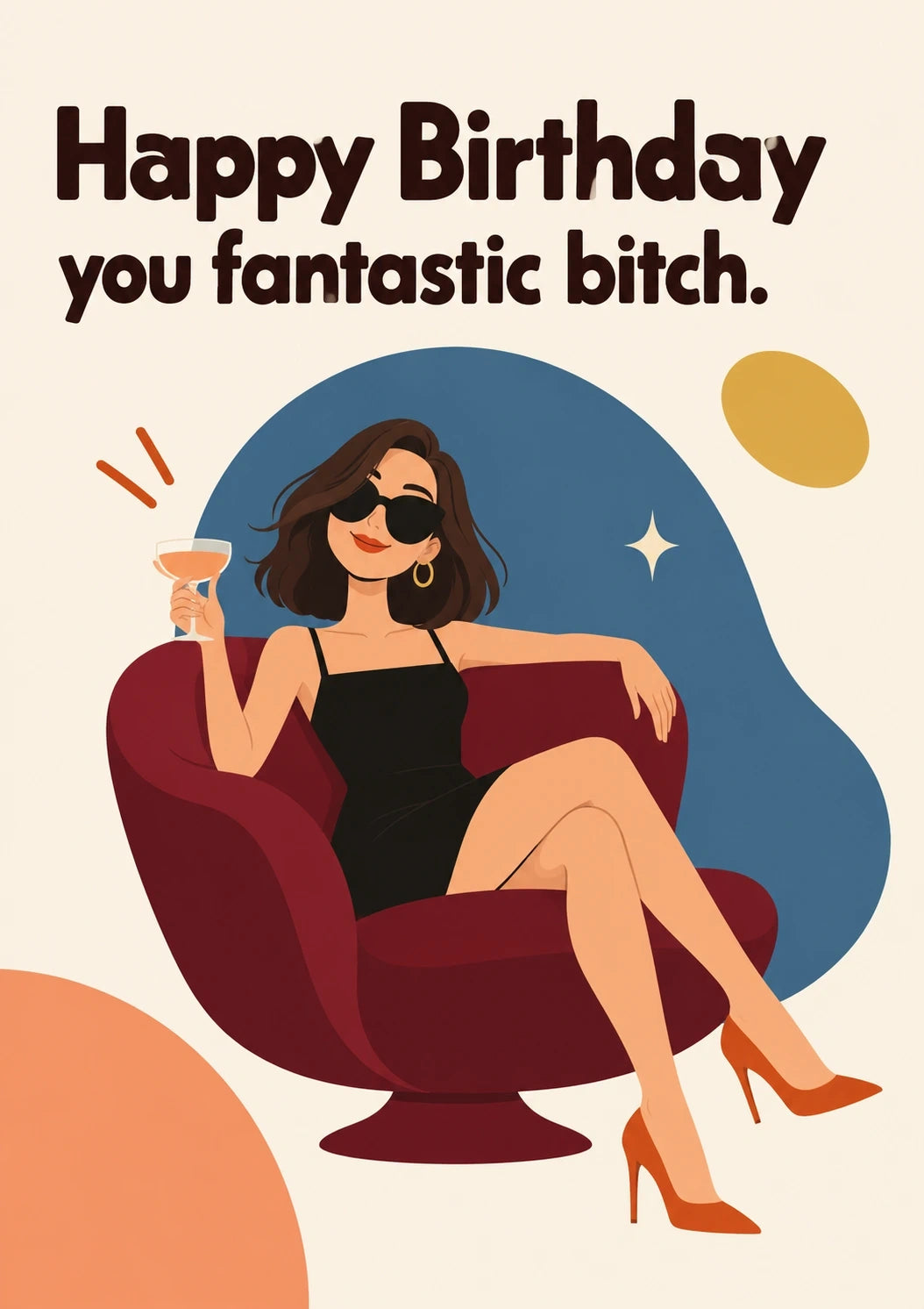 Birthdays - Personalised Card — with punch holes