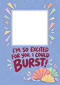 Load image into Gallery viewer, Funny I Could Burst Couple Photo Upload New Baby Card
