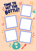 Load image into Gallery viewer, Funny Hit the Bottle 5 Photo Upload New Baby Card for Daughter and Partner
