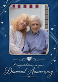 Load image into Gallery viewer, Diamond Sparkle Frame Photo Upload Anniversary Card
