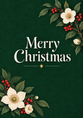 Load image into Gallery viewer, Festive Botanical Floral Christmas Card for Granddaughter
