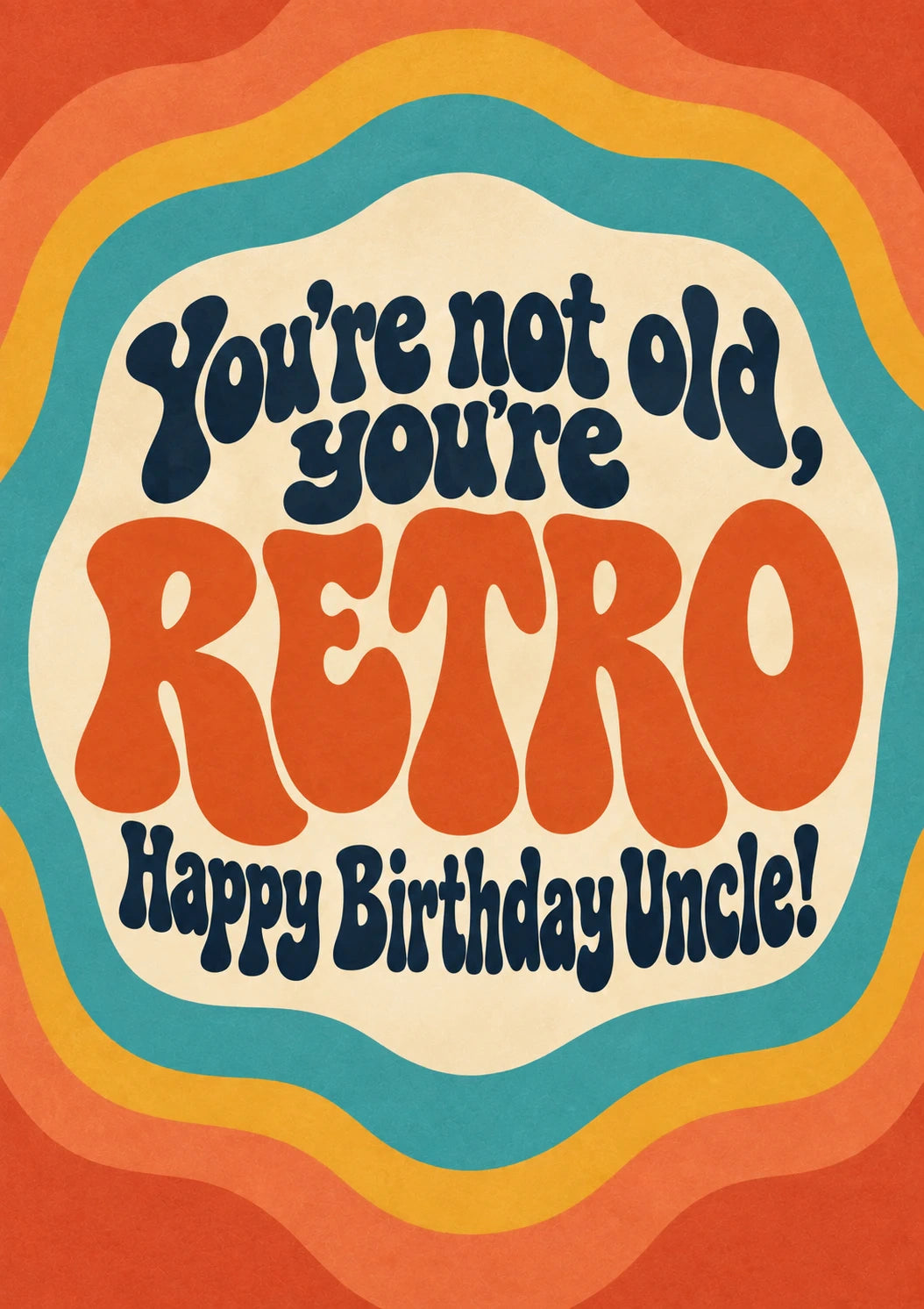 Funny You're Not Old You're Retro Birthday Card for Him