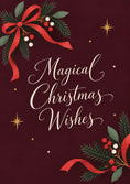 Load image into Gallery viewer, Magical Wishes Red Floral Christmas Card for Friend
