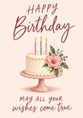 Load image into Gallery viewer, Floral Cake Sister In Law Birthday Card for Her
