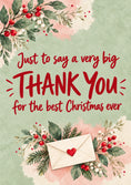Load image into Gallery viewer, Heartfelt Thank You Floral Christmas Card for Auntie
