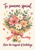 Load image into Gallery viewer, Floral Bouquet Someone Special Birthday Card for Her
