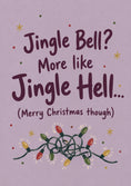 Load image into Gallery viewer, Funny Jingle Hell Tangled Lights Christmas Card for Cousin
