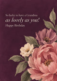 Load image into Gallery viewer, Painted Floral Grandma Happy Birthday Card for Her
