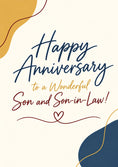 Load image into Gallery viewer, Son and Son-in-Law Happy Anniversary Card
