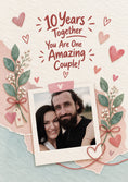 Load image into Gallery viewer, 10 Years Together Amazing Couple Photo Upload Anniversary Card
