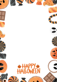 Load image into Gallery viewer, Halloween Candy Border Photo Upload Halloween Card for Her

