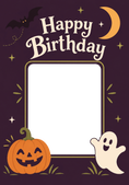 Load image into Gallery viewer, Spooky Halloween Photo Upload Birthday Card for Him
