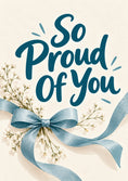 Load image into Gallery viewer, So Proud of You Floral Bow Congratulations Card for Daughter
