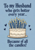 Load image into Gallery viewer, Funny Hotter Every Year Candles 30th Birthday Card for Him
