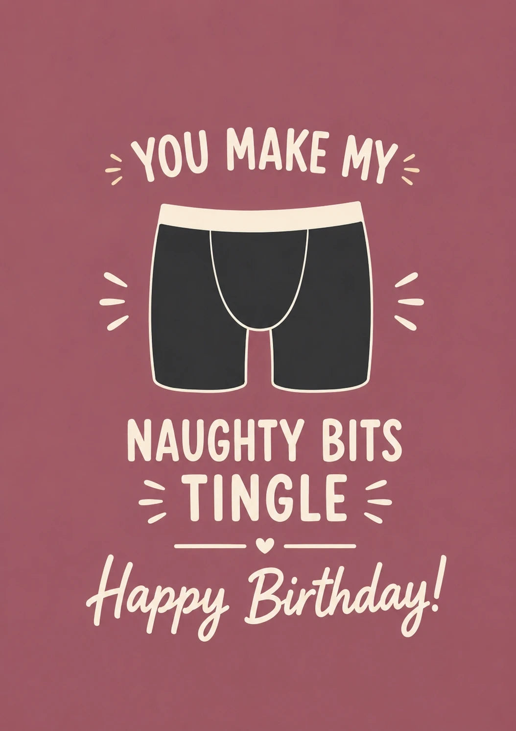 Birthdays - Personalised Card — with punch holes
