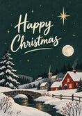 Load image into Gallery viewer, Christmas - Personalised Card — with punch holes
