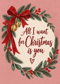 Load image into Gallery viewer, Christmas - Personalised Card — with punch holes
