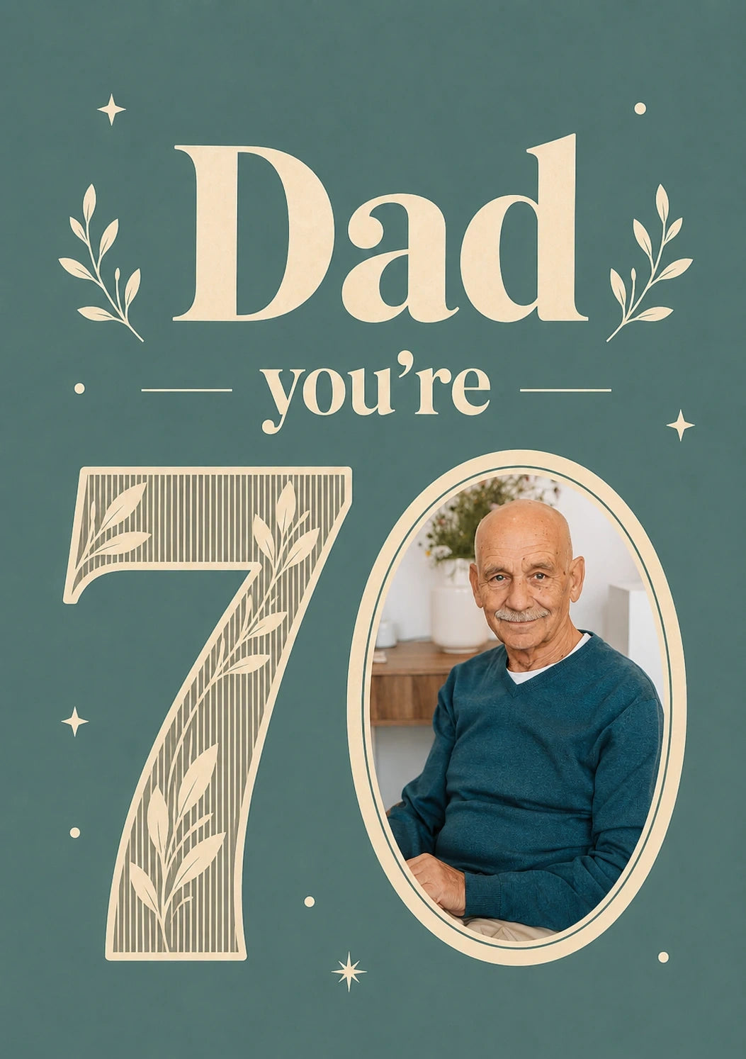 Birthdays - Personalised Card — with punch holes