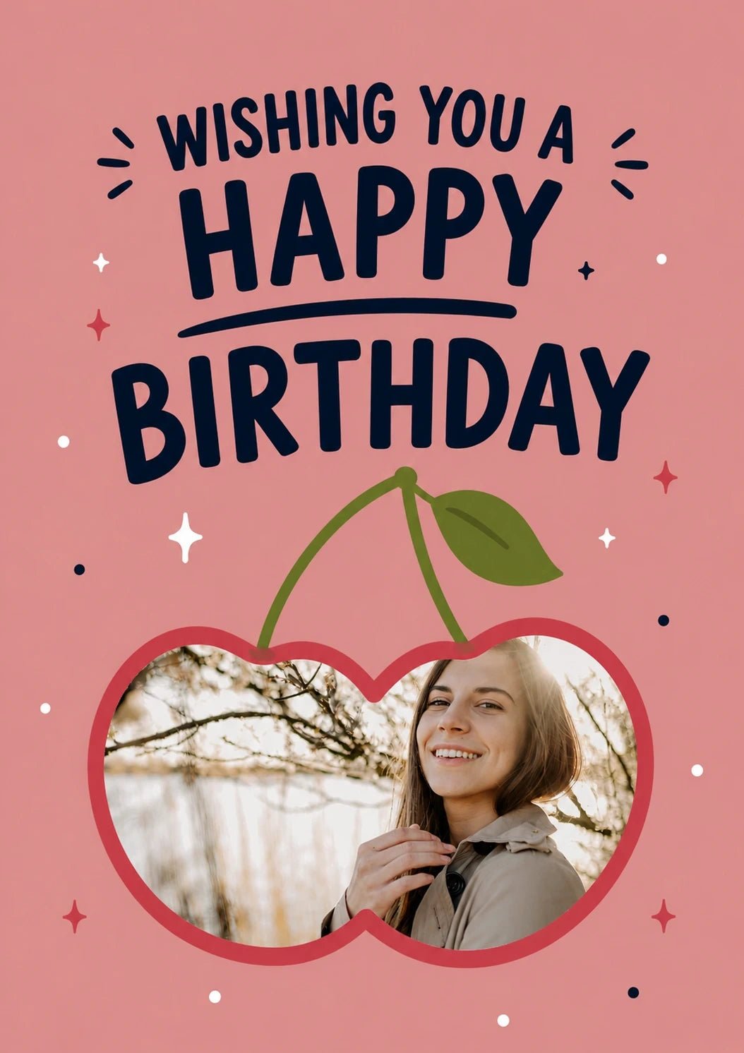 Birthdays - Personalised Card — with punch holes