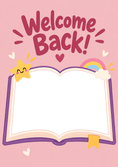 Load image into Gallery viewer, Welcome Back Cute Book Photo Upload Back to School Card
