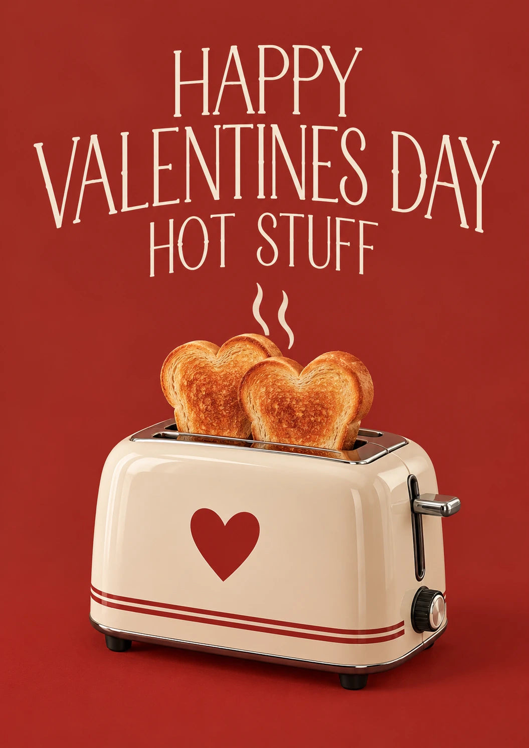 Funny Hot Stuff Toaster Valentine's Day Card for Partner