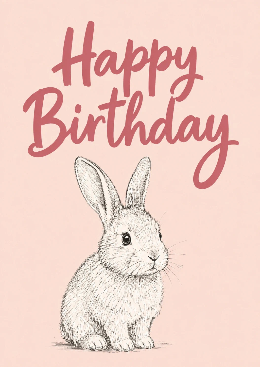 Birthdays - Personalised Card — with punch holes