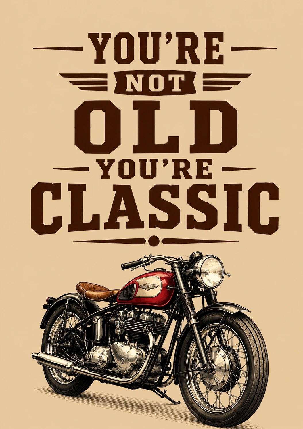 Funny You're Not Old You're Classic 70th Birthday Card for Him