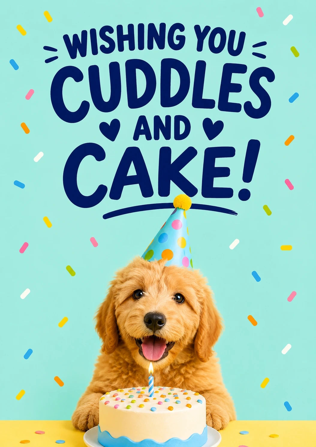 Birthdays - Personalised Card — with punch holes