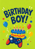 Load image into Gallery viewer, Gaming Controller Cake 7th Birthday Card for Him
