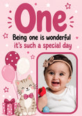 Load image into Gallery viewer, Birthdays - Personalised Card — with punch holes
