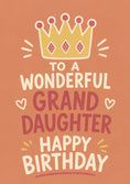 Load image into Gallery viewer, Gold Crown Granddaughter 15th Birthday Card for Her
