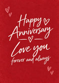 Load image into Gallery viewer, Anniversary - Personalised Card — with punch holes
