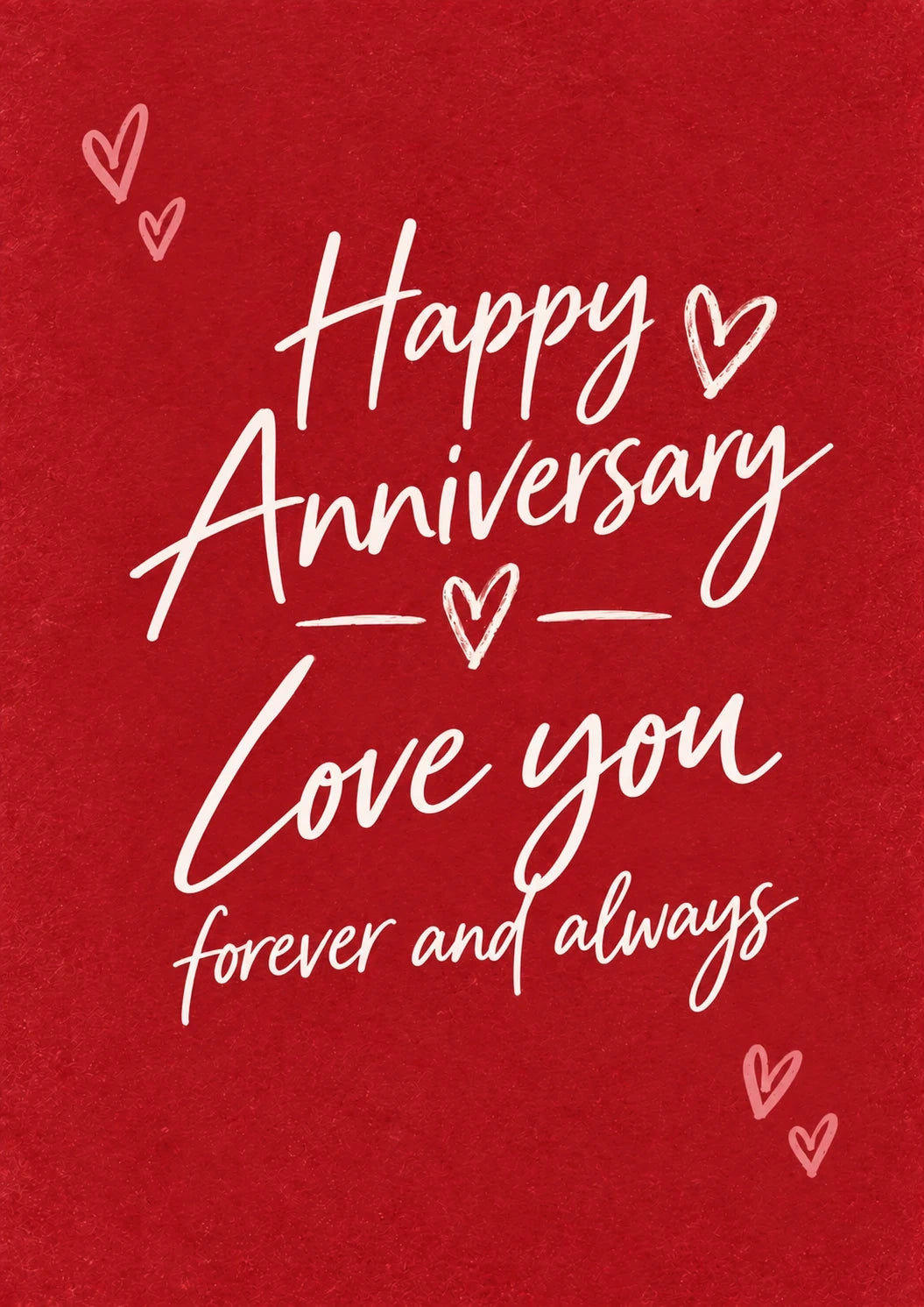 Anniversary - Personalised Card — with punch holes