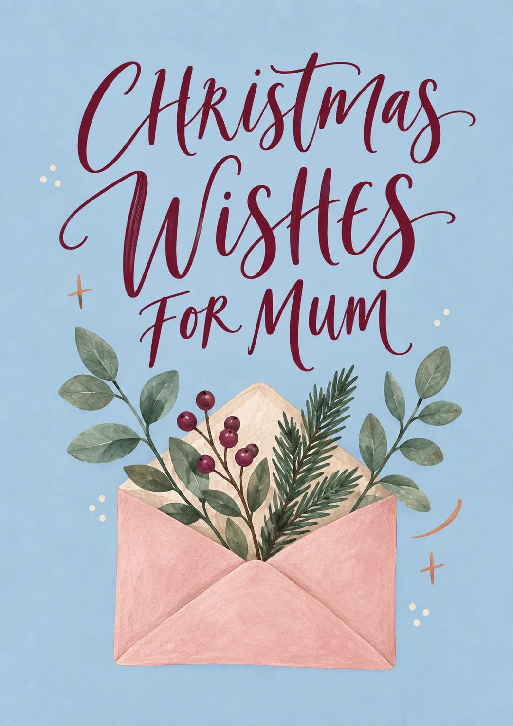 Christmas - Personalised Card — with punch holes