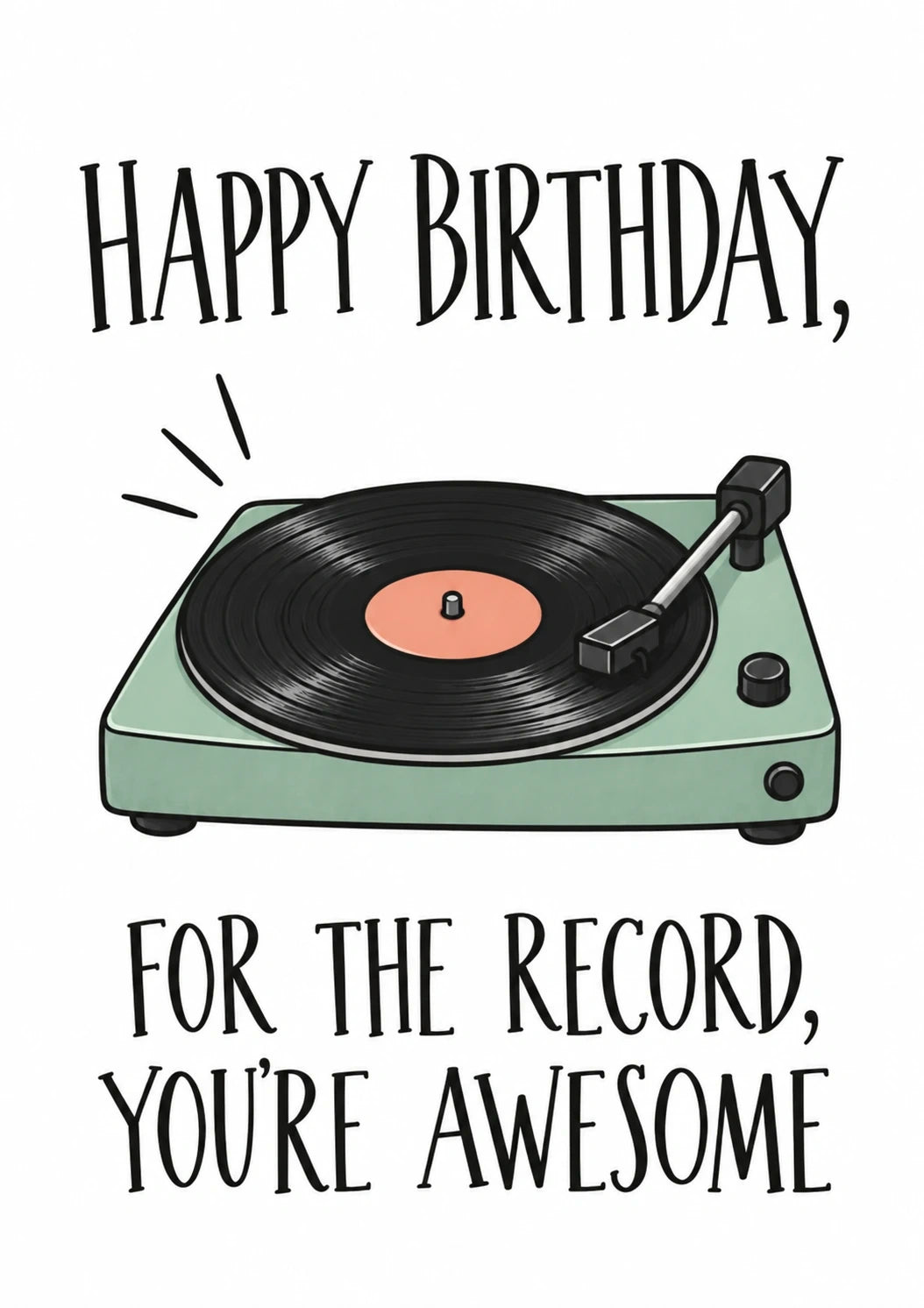 Birthdays - Personalised Card — with punch holes