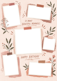 Load image into Gallery viewer, Birthdays - Personalised Card — with punch holes
