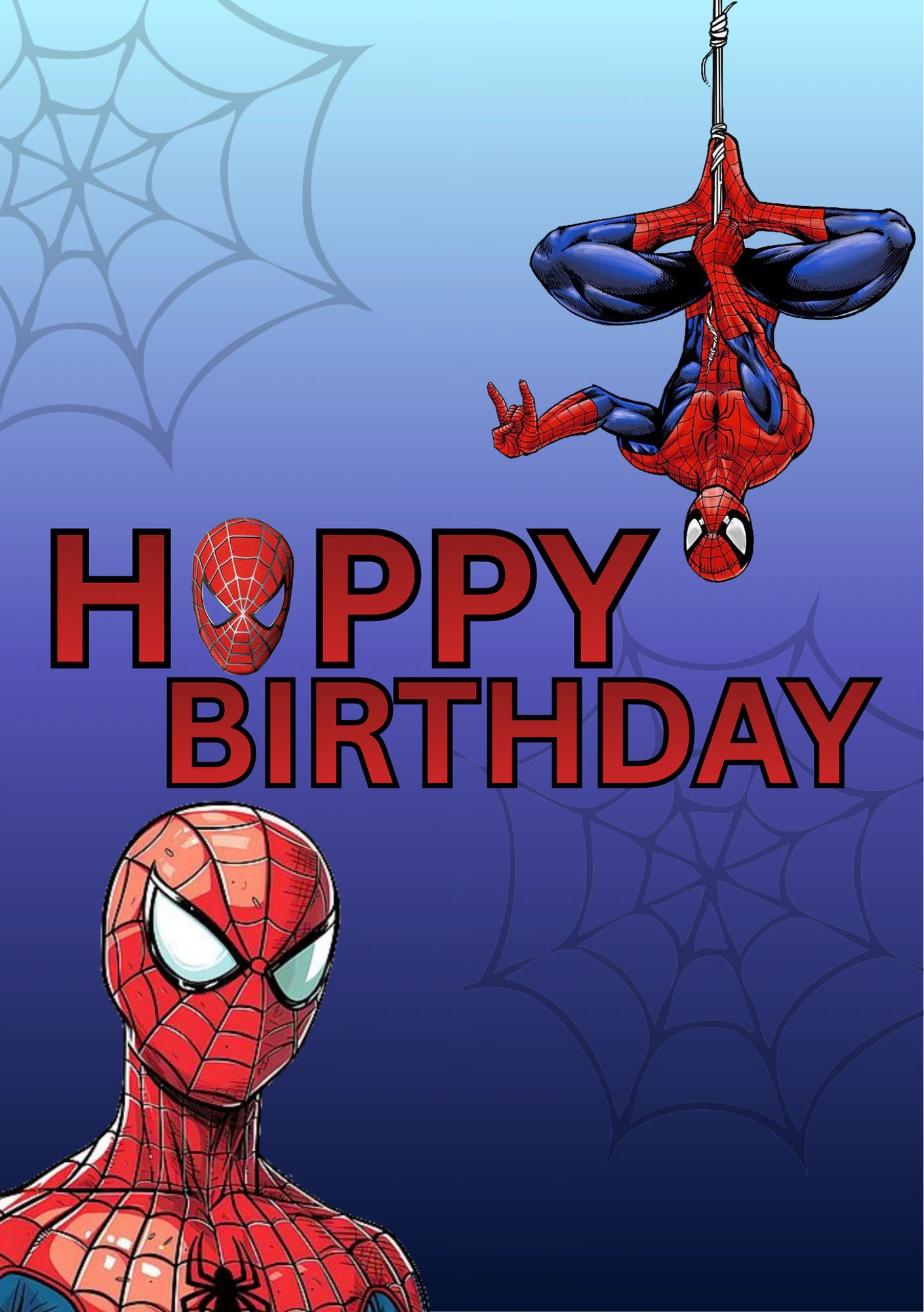 Birthdays - Personalised Card — with punch holes